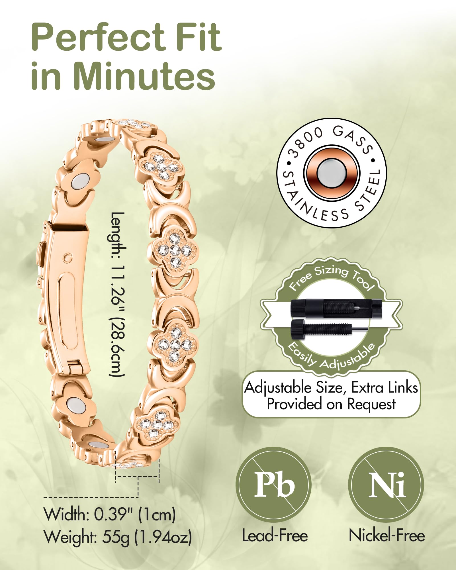Feraco daily-wear bracelet provides durable style suitable for work and weekends.