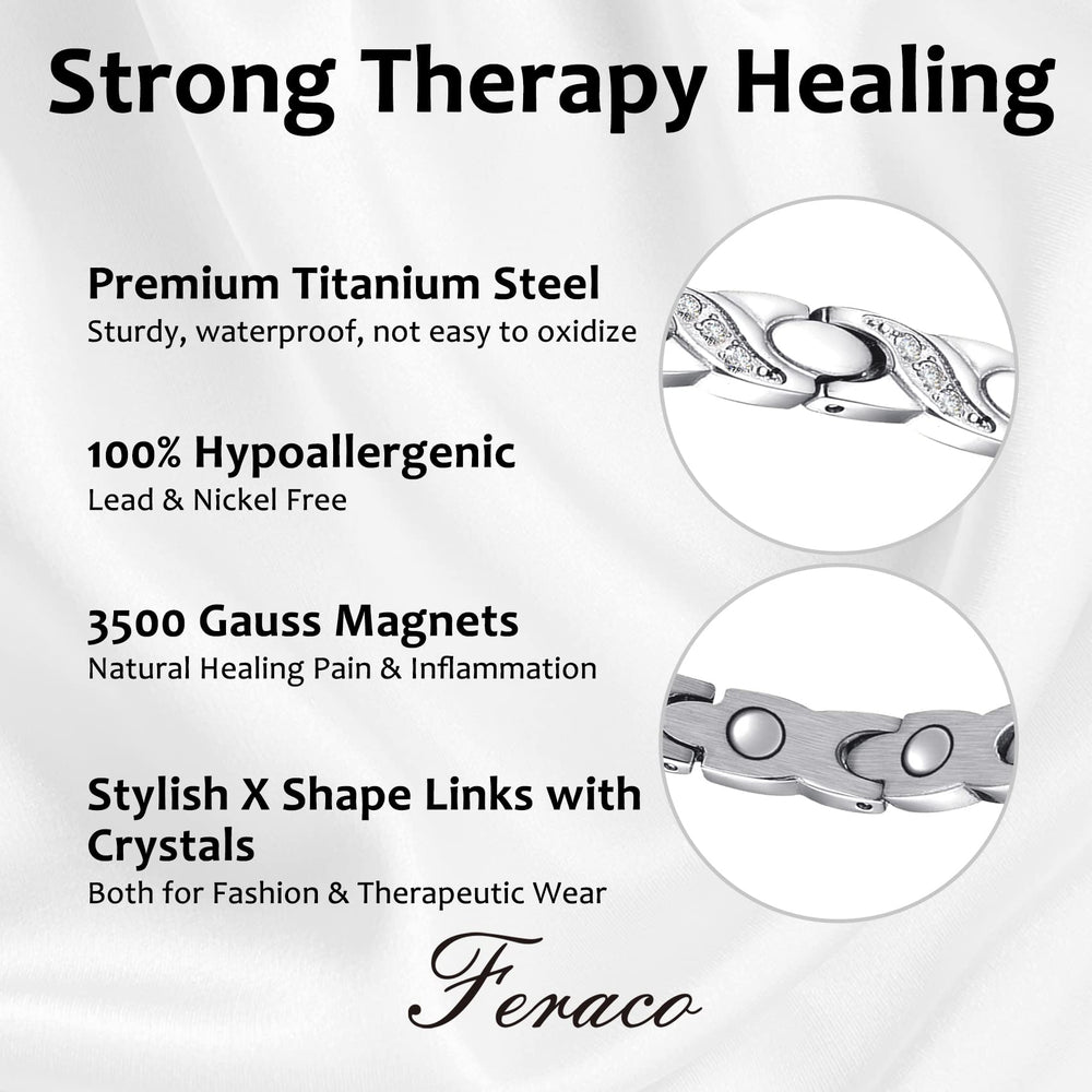Feraco gift box presentation highlights a ready-to-gift silver bracelet.