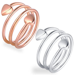 Feraco magnetic copper rings for women, front view, versatile everyday wear.