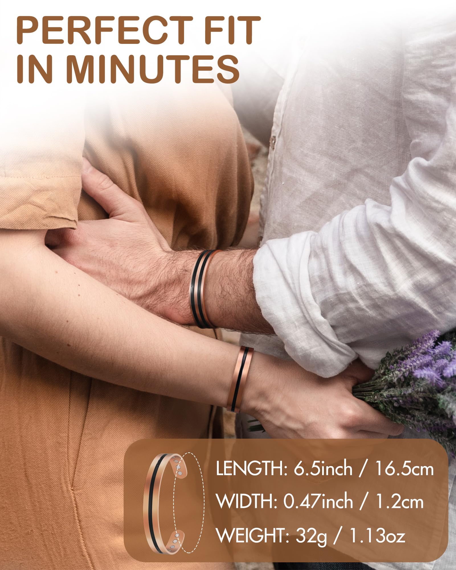 Feraco magnetic bracelet for both men and women.