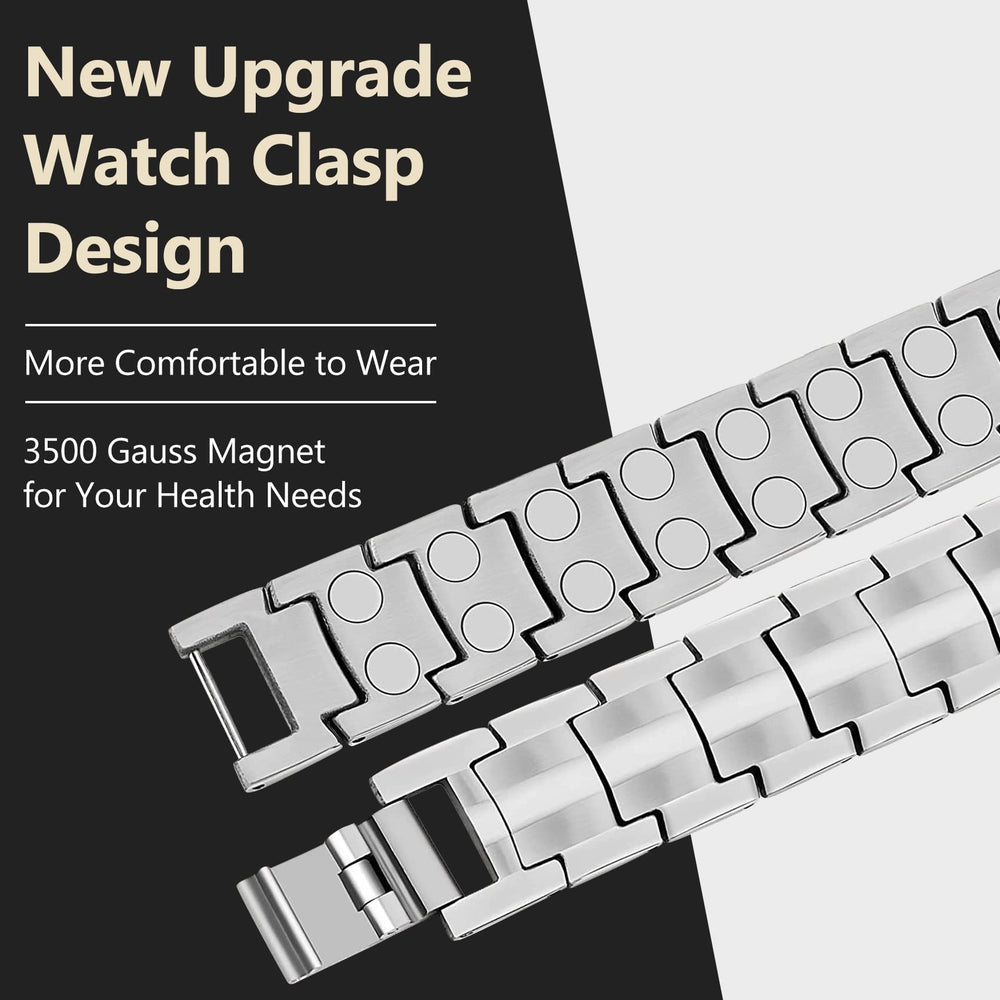 Feraco adjustable length bracelet with link removal tool included.