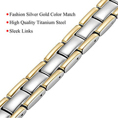 Sleek matte black Feraco bracelet adds durable style to any outfit.