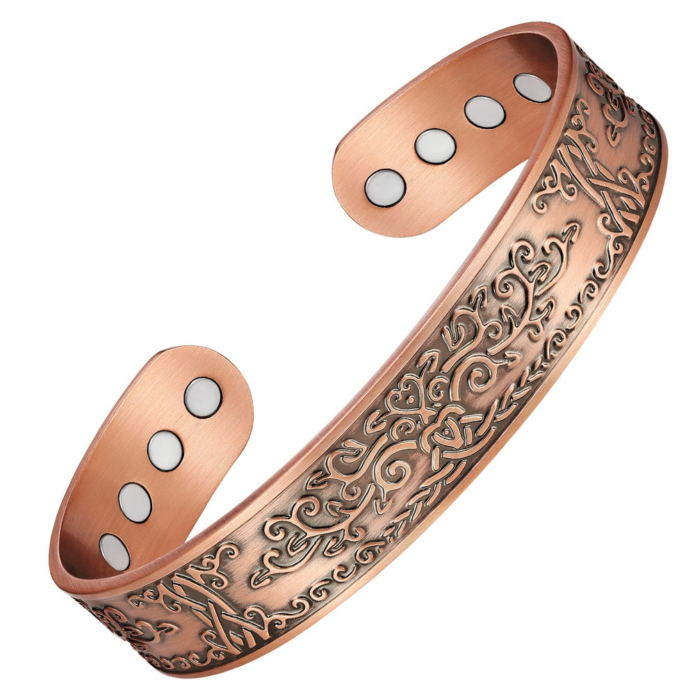 Pulsera Feraco de cobre con imanes neodimio para uso diario y estilo moderno.