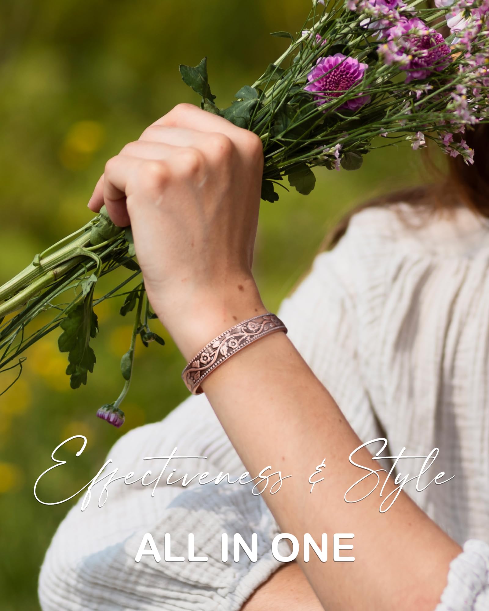 Feraco pulsera de cobre con imanes de neodimio 11 piezas.