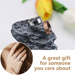 Feraco copper rings crafted from 99.99% pure copper for skin-friendly wear.