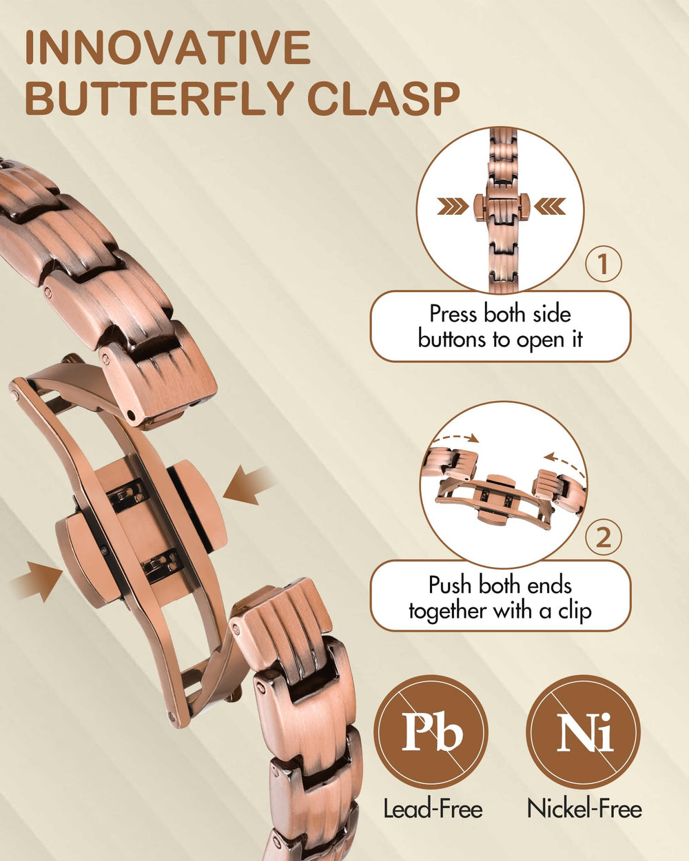 Feraco cubic zirconia accents add subtle sparkle.