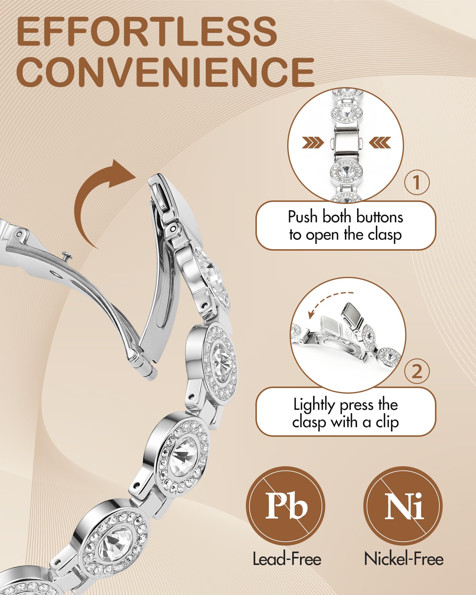 Feraco Pure Copper Bracelet hypoallergenic skin-friendly design for sensitive skin