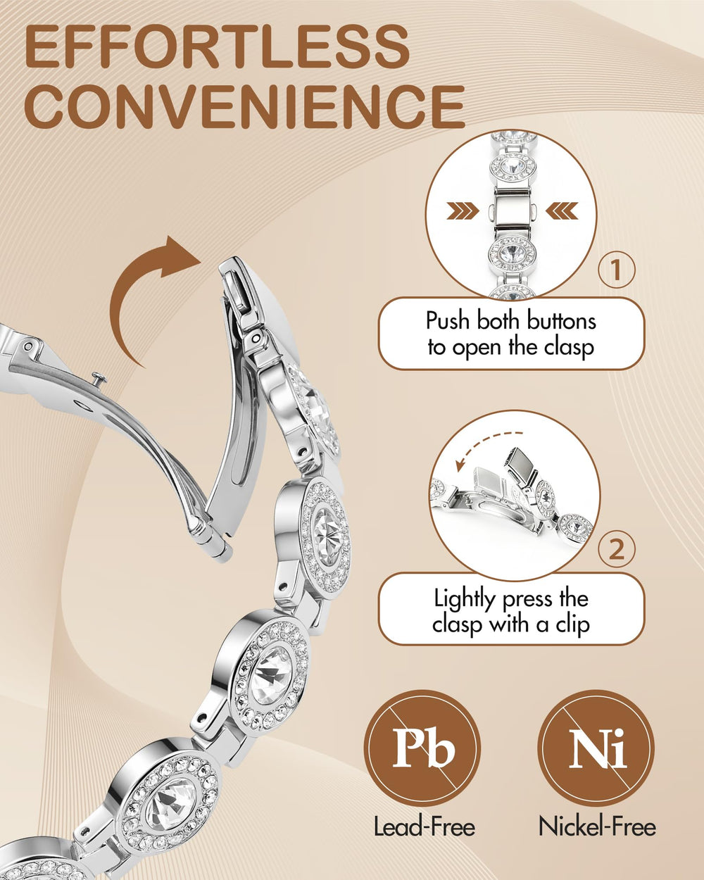 Feraco Pure Copper Bracelet hypoallergenic skin-friendly design for sensitive skin