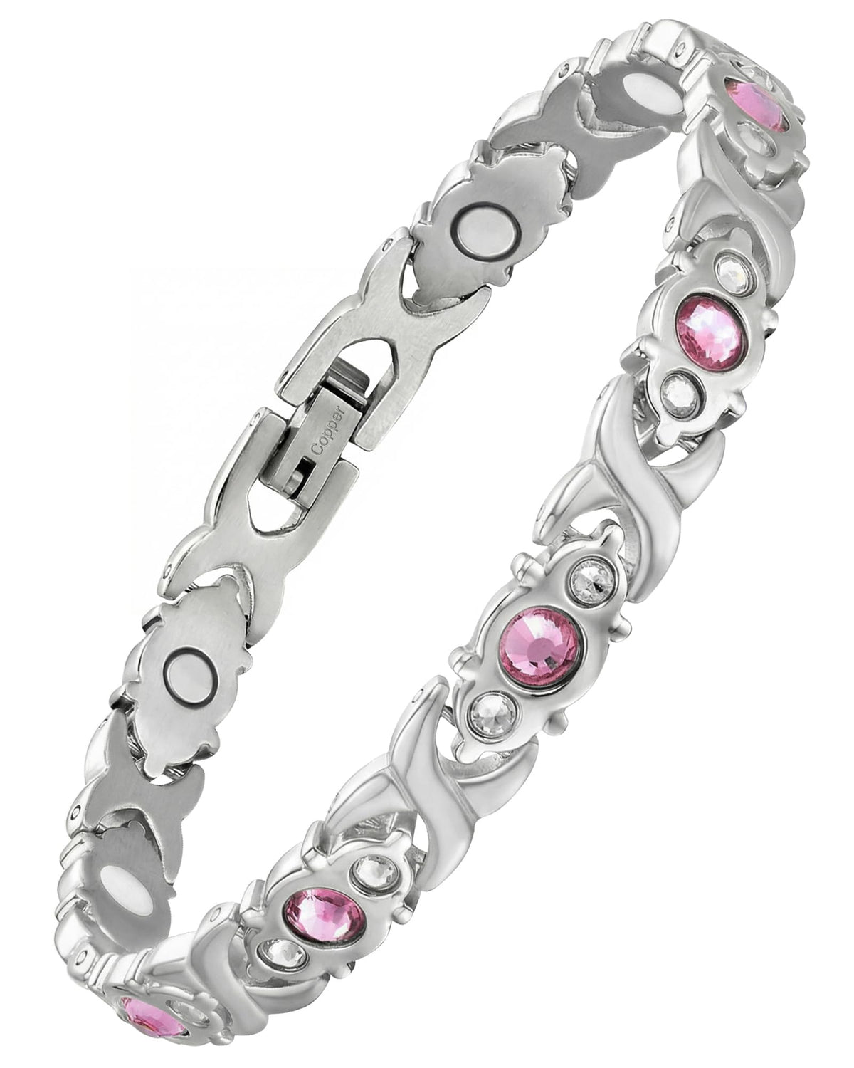 Feraco pure copper bracelet for women with infinity links offers timeless everyday elegance.