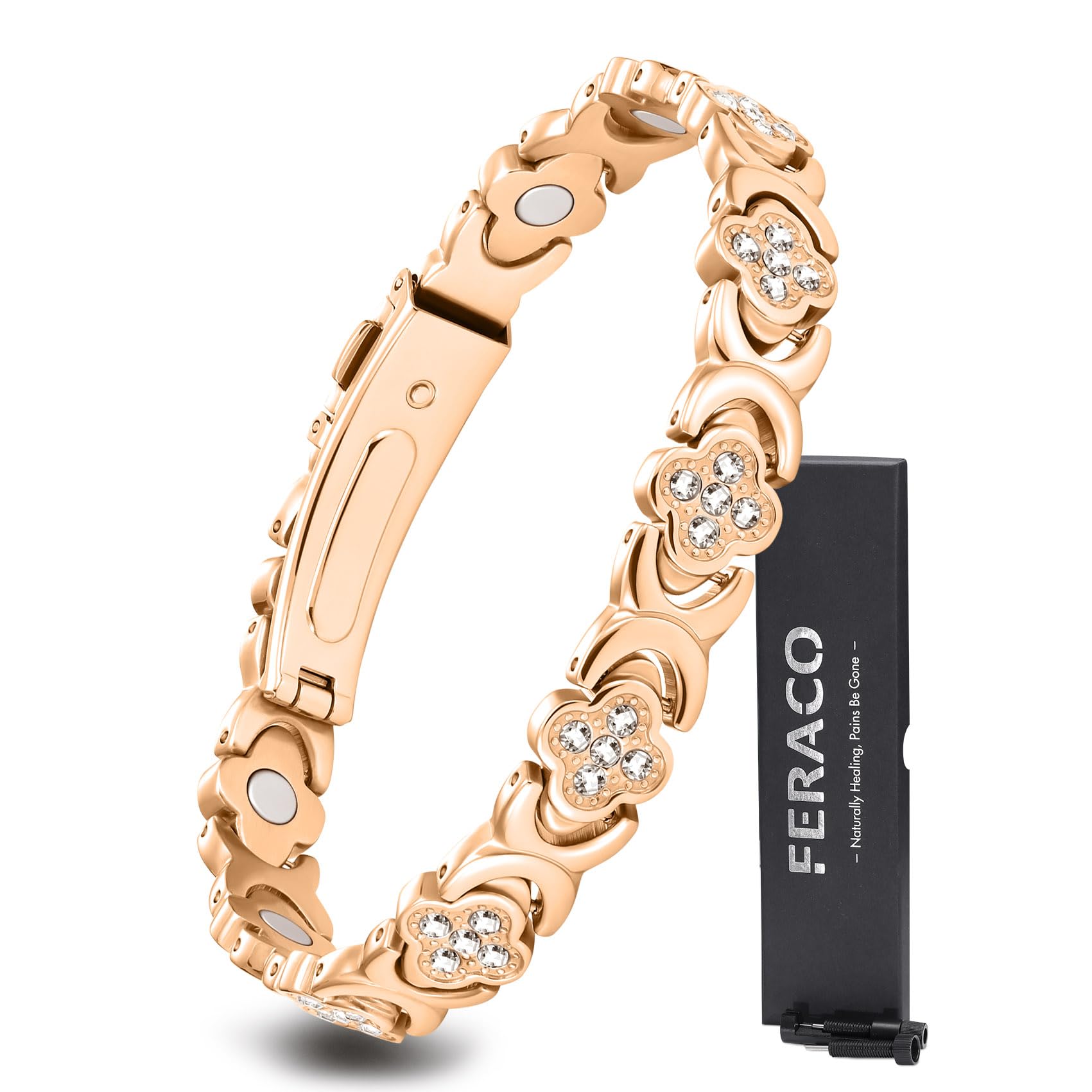 Feraco Pure Copper Bracelet for Women shows a warm copper finish for everyday elegance.