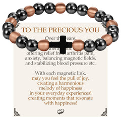 Feraco pure copper magnetic bracelet cross closeup highlighting craftsmanship and materials