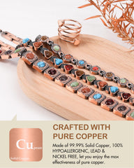 Feraco pure copper texture detailing durability.