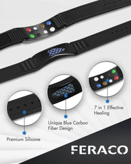 Feraco bracelet adjustable strap detail for comfortable, personalized fit