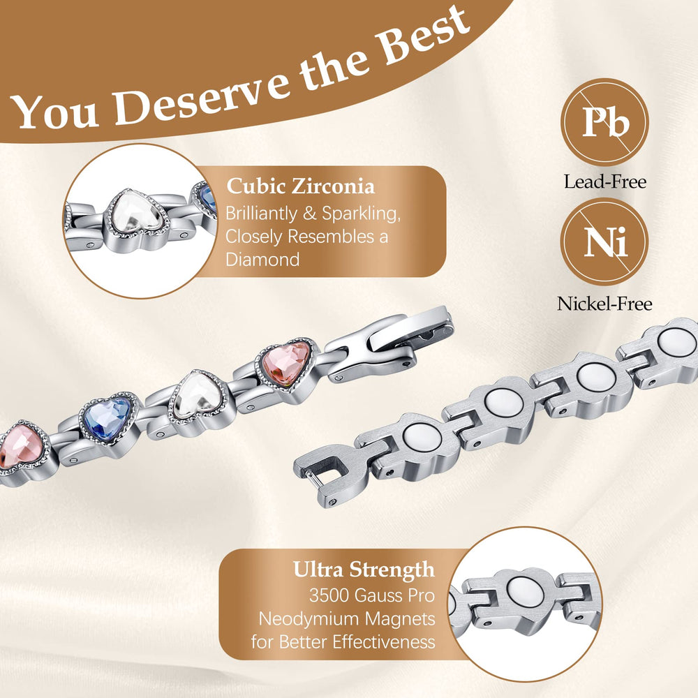 Feraco sparkling cubic zirconia bracelet adds versatile sparkle.