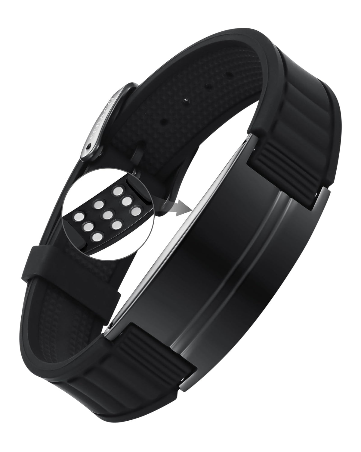 Feraco Ultra Strength Magnetic Bracelet with blue carbon fiber design for everyday style and balance