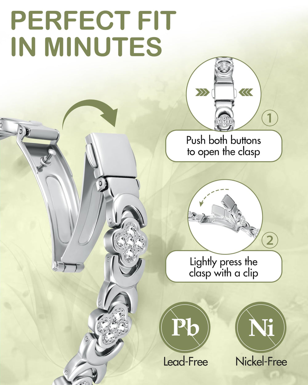 Feraco zirconia sparkle detail adds chic shine to outfits