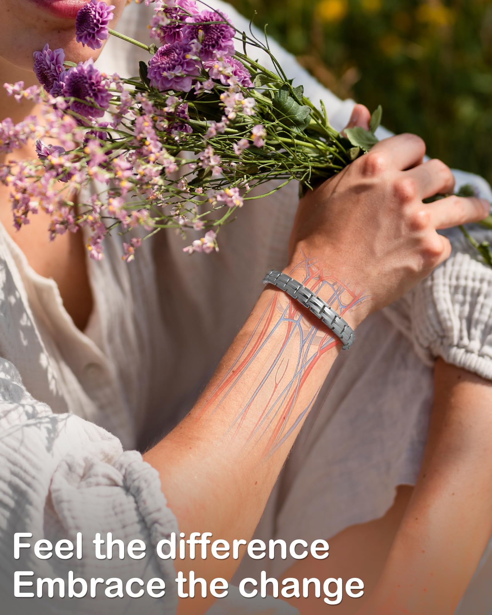 Feraco upgraded butterfly clasp in action for effortless, secure wearing