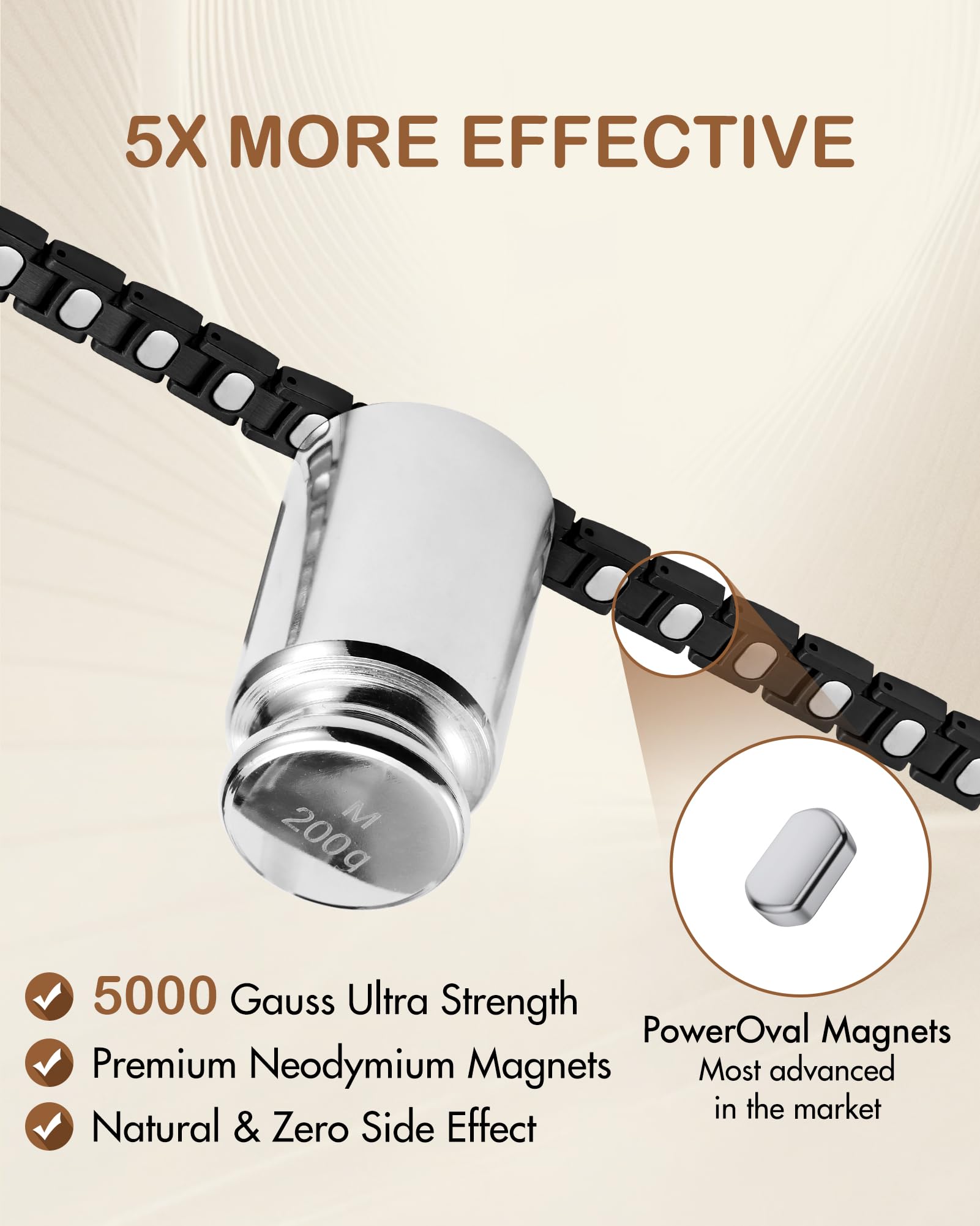 Feraco upgraded butterfly clasp for quick, secure wearing.