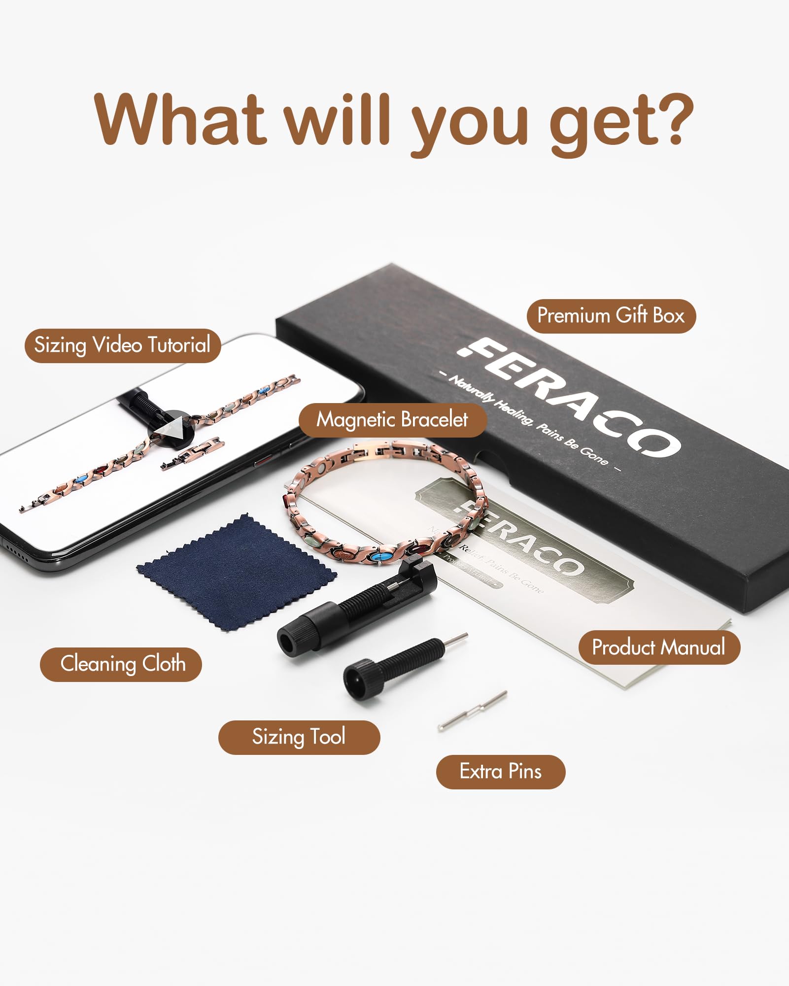 Feraco waterproof daily wear bracelet for all-day comfort