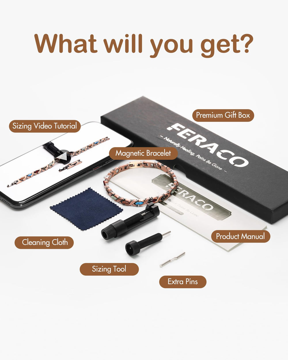 Feraco waterproof daily wear bracelet for all-day comfort