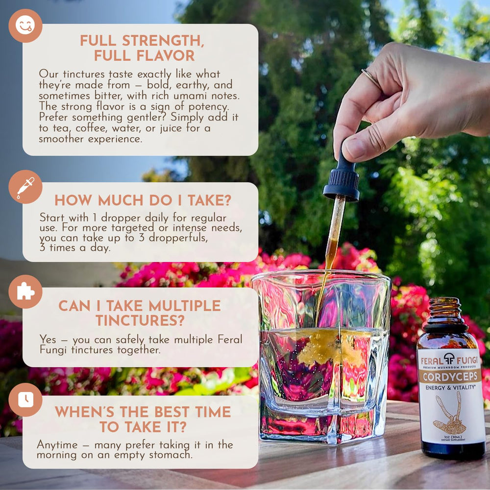 Amber bottle with dropper signals natural flavor and potency