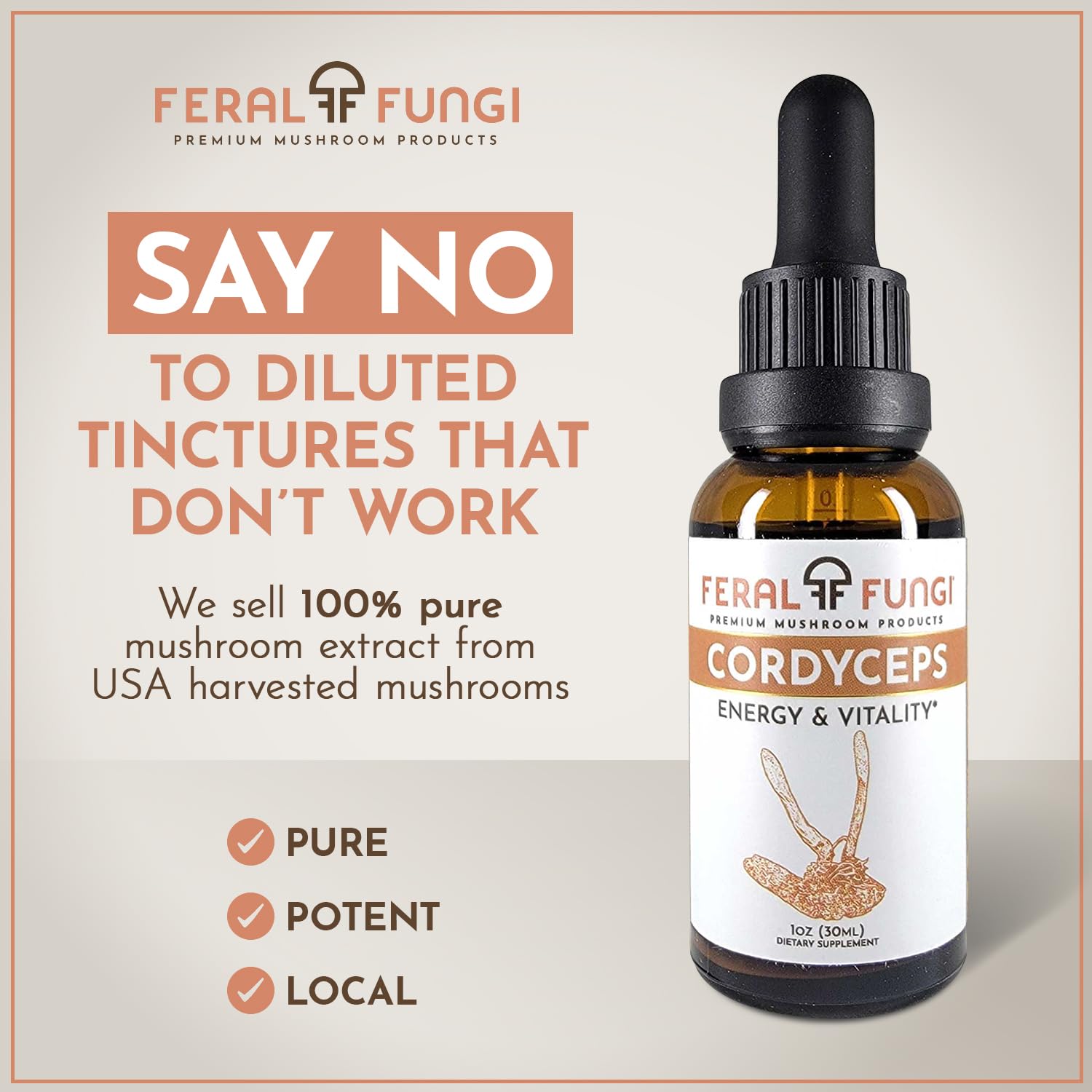 Cordyceps tincture dosing spoon demonstrates easy, versatile usage