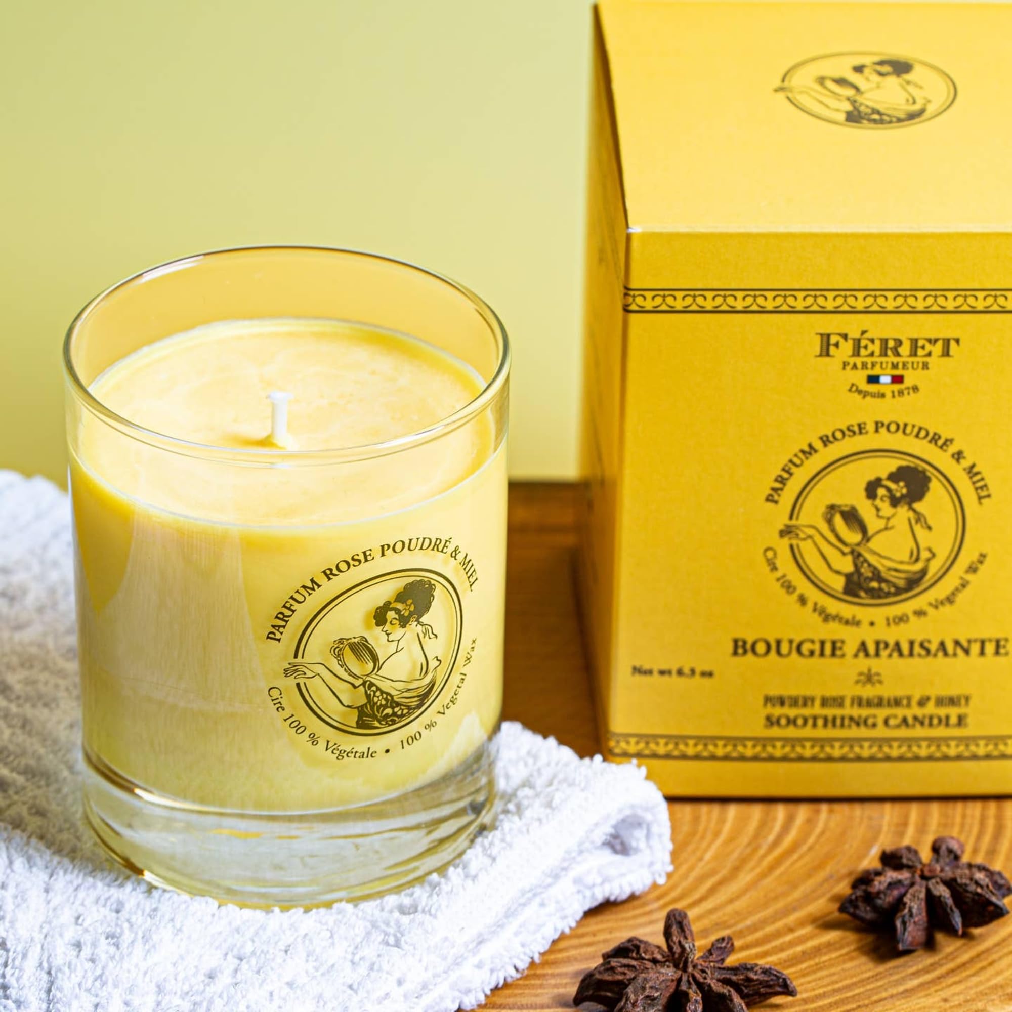 Féret Parfumeur candle crafted in Grasse for refined ambiance