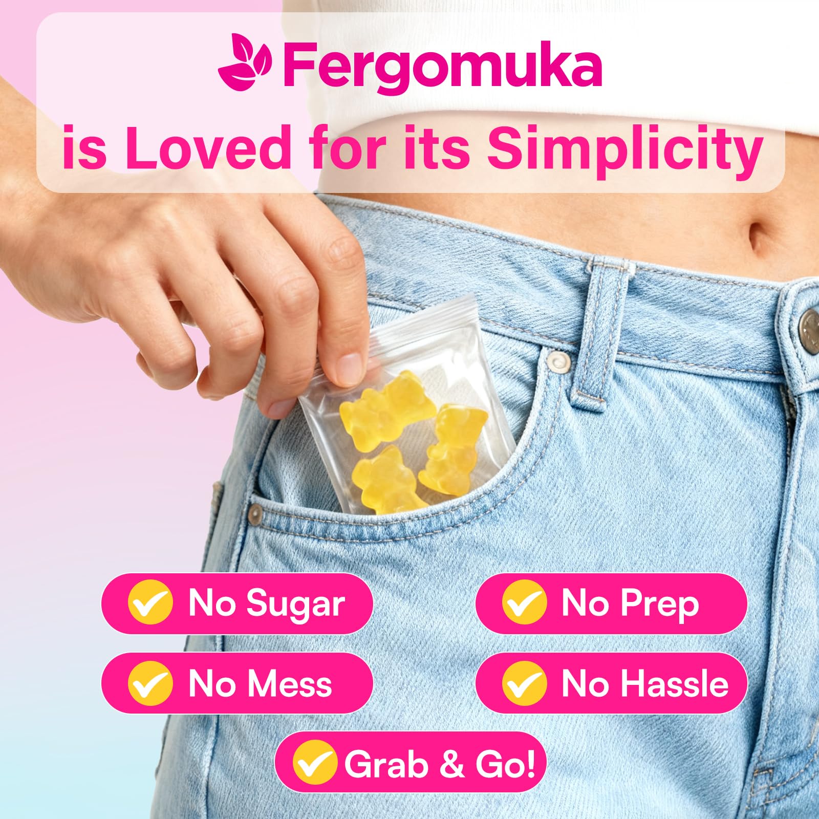 Fergomuka GLP 1 Gummies Yuzu flavor enhancing daily routine