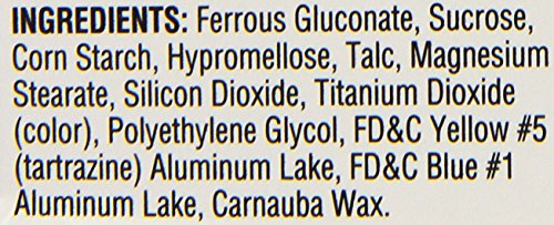 Fergon label nutrition details for informed daily iron supplementation