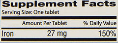 Close-up of Fergon iron supplement tablets ready for daily intake
