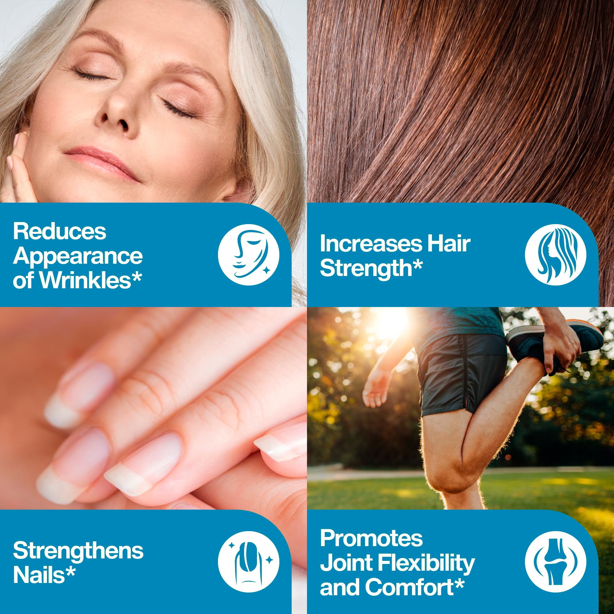 Gluten-free, dairy-free, soy-free Fernes collagen label appeals to dietary needs.