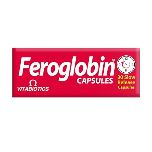 Feroglobin bottle and capsules showcase organic nutrient blend for red blood cell support