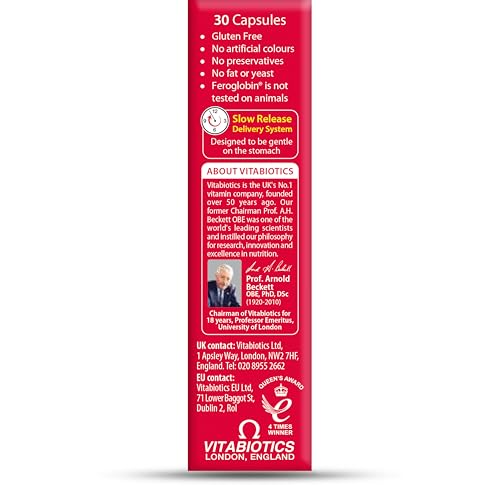 Feroglobin packaging emphasizes gluten-free, dairy-free formula for sensitive diets