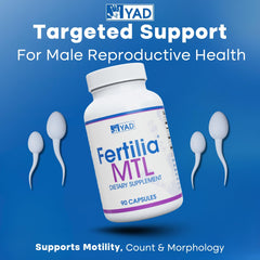Fertilia MTL label detail highlighting vitamins A and D for nutrient support.