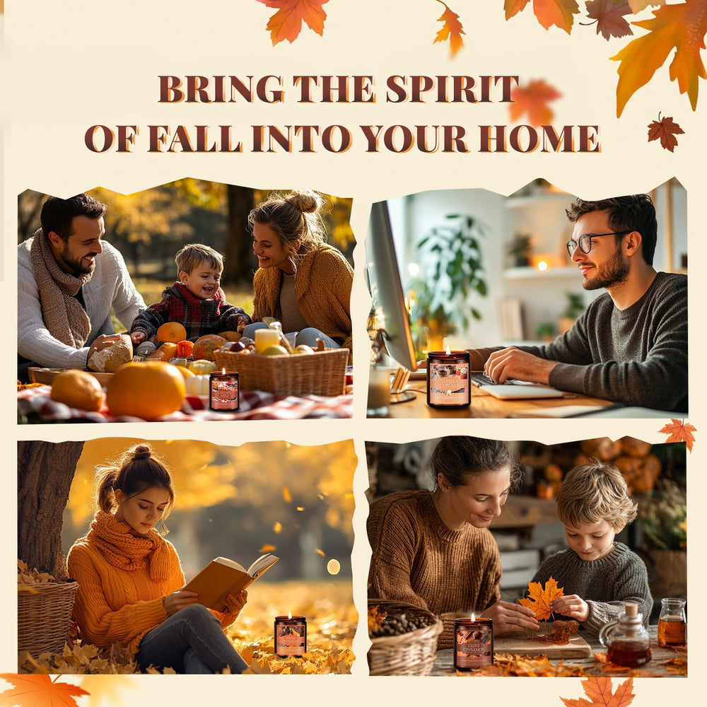 FF FragFlowing leaf-accent setup for fall table.