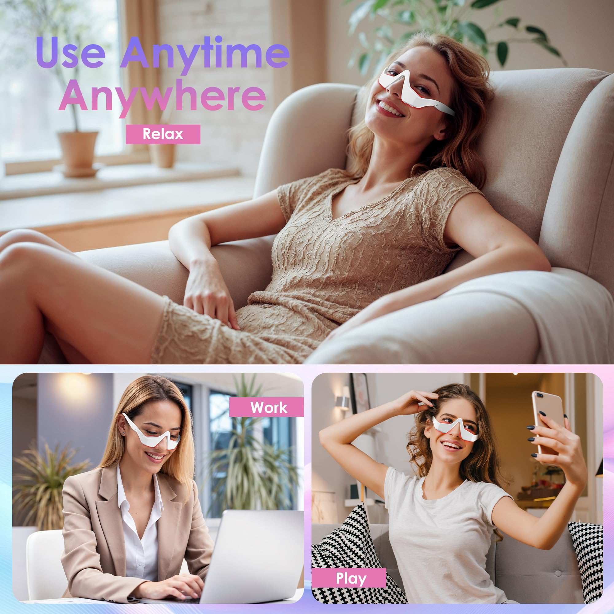 FGHJU compact design fits into daily routines for convenient, non-invasive eye care.