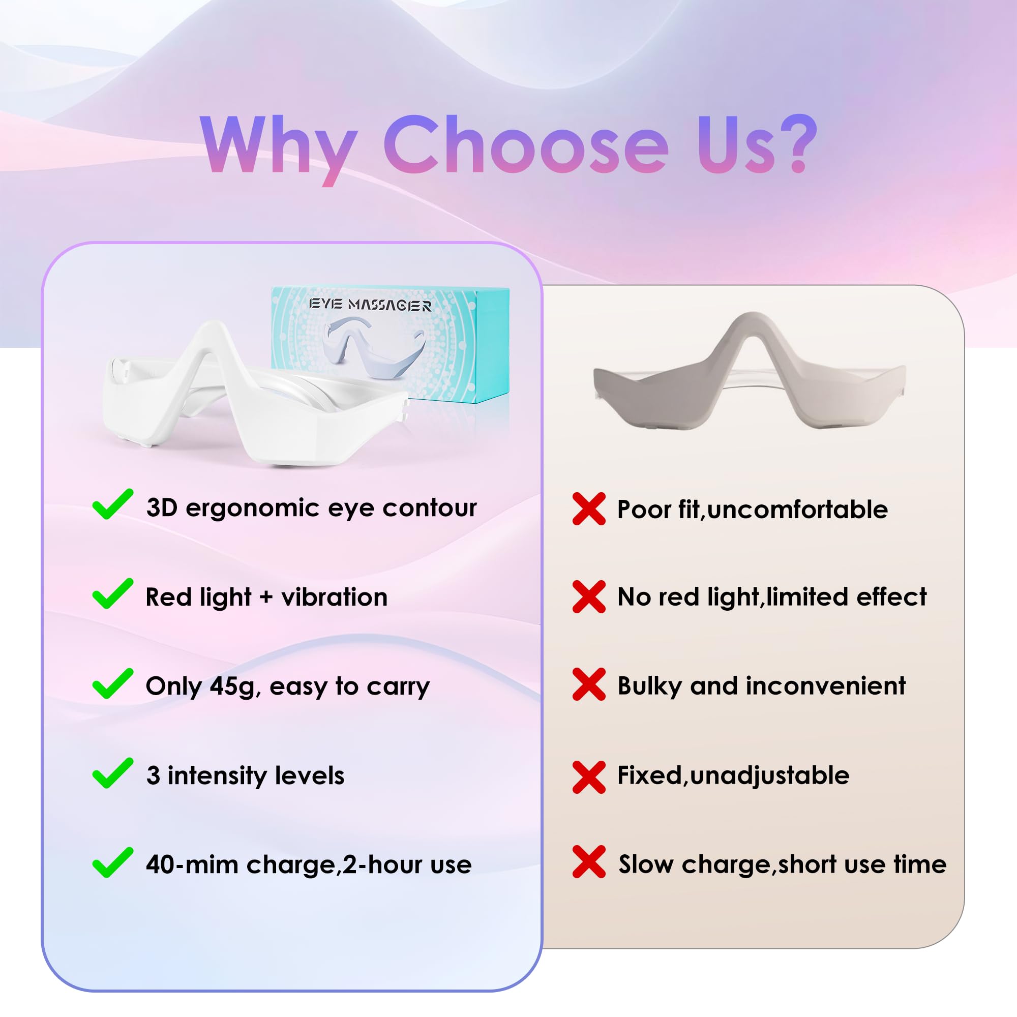 FGHJU portable eye care you can use while working, reading, or relaxing.