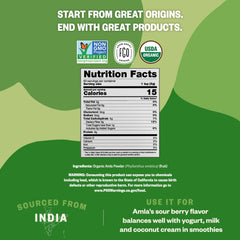 FGO Amla Powder blends with yogurt for bright flavor
