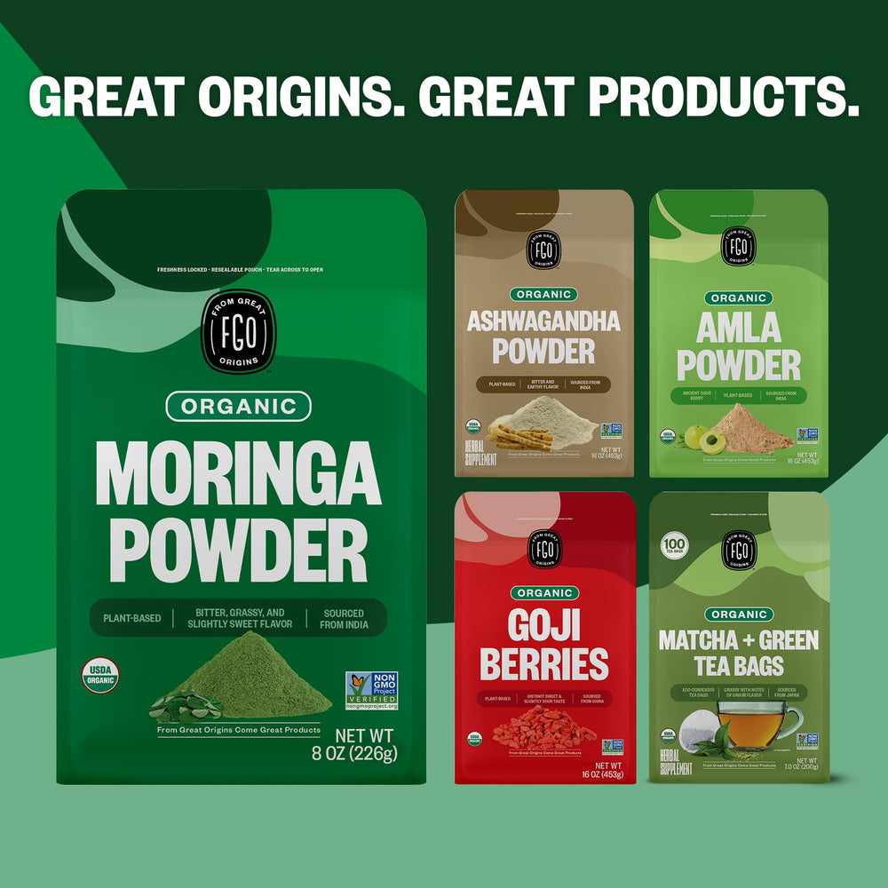 Packaging may vary for FGO Organic Moringa Powder