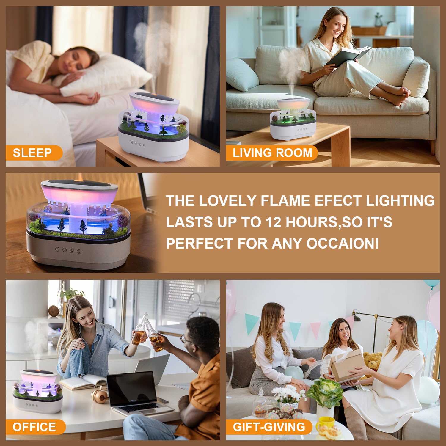 FHNUVB compact diffuser fits desks and bedside tables