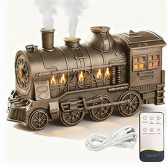 FHNUVB train diffuser front view showing vintage design and large 300ml reservoir for home aromatherapy