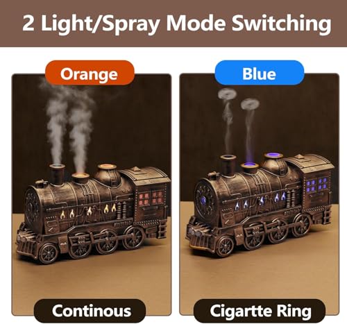 FHNUVB train diffuser with ambient LED lighting creates cozy atmosphere in living rooms