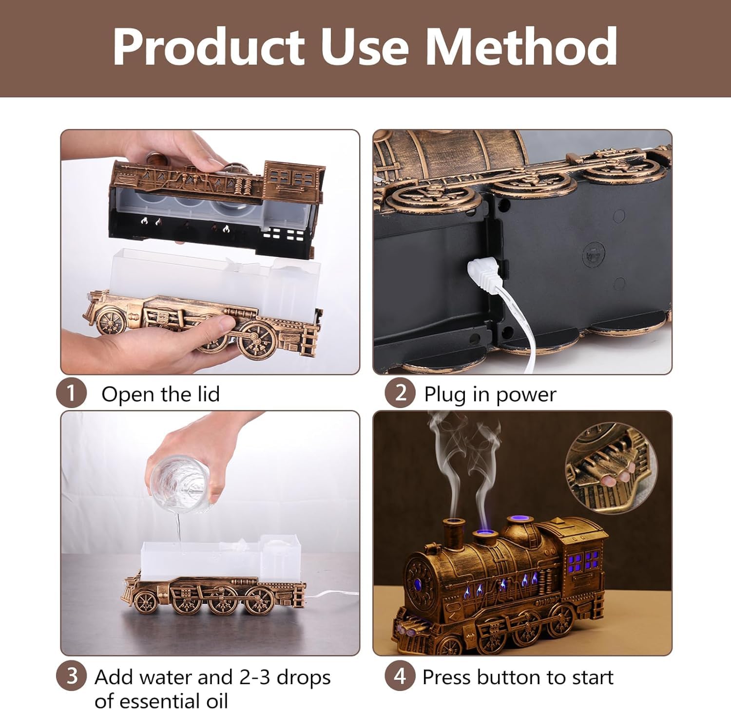 FHNUVB train diffuser timer modes for tailored diffusion sessions