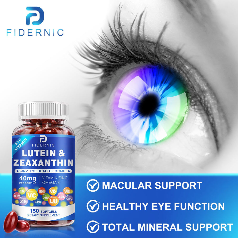 FIDERNIC GMP-certified seal ensuring quality and purity in eye nutrition.