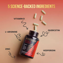 Fierce Immunity capsules featuring quercetin and zinc for immune support