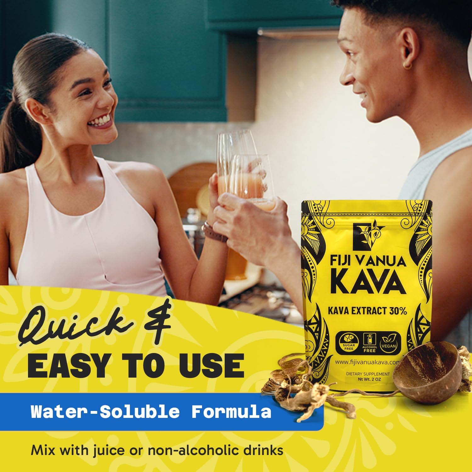 Noble kava roots used by Fiji Vanua Kava farms.