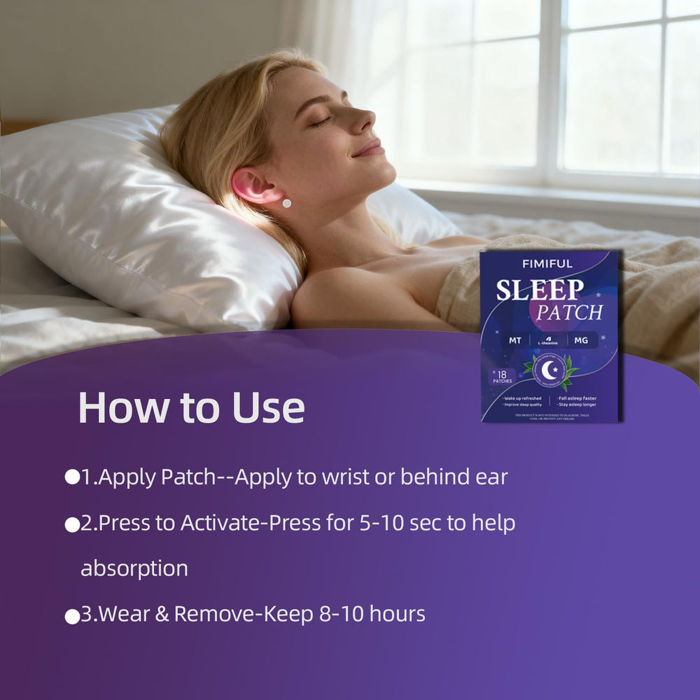 Fimiful Sleep Patches are easy to apply before bed.