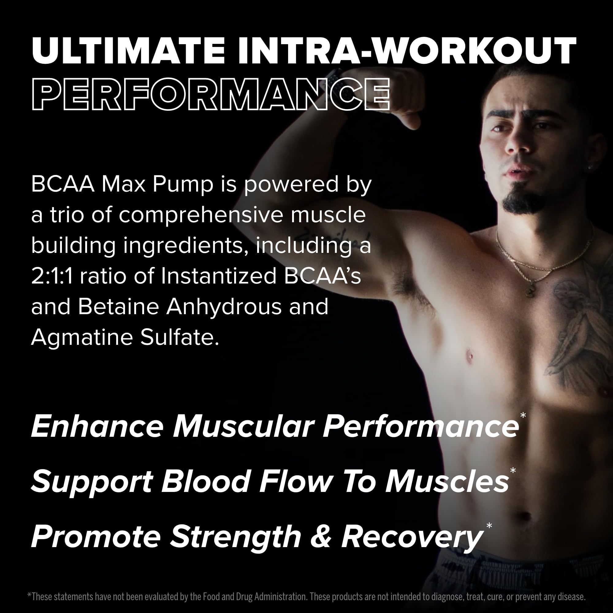 FINAFLEX BCAA MAX Pump mixing glass illustrating flavor blend