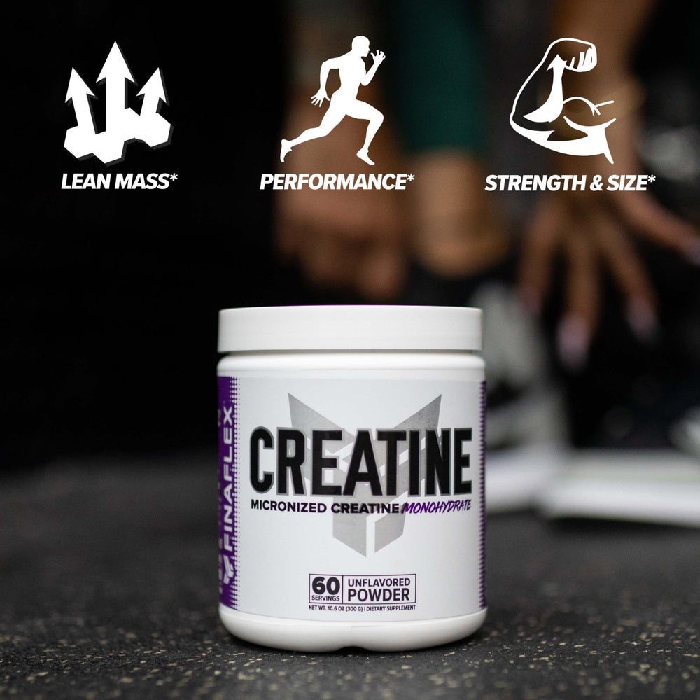 FINAFLEX Creatine unflavored powder ready to dissolve in water or shakes