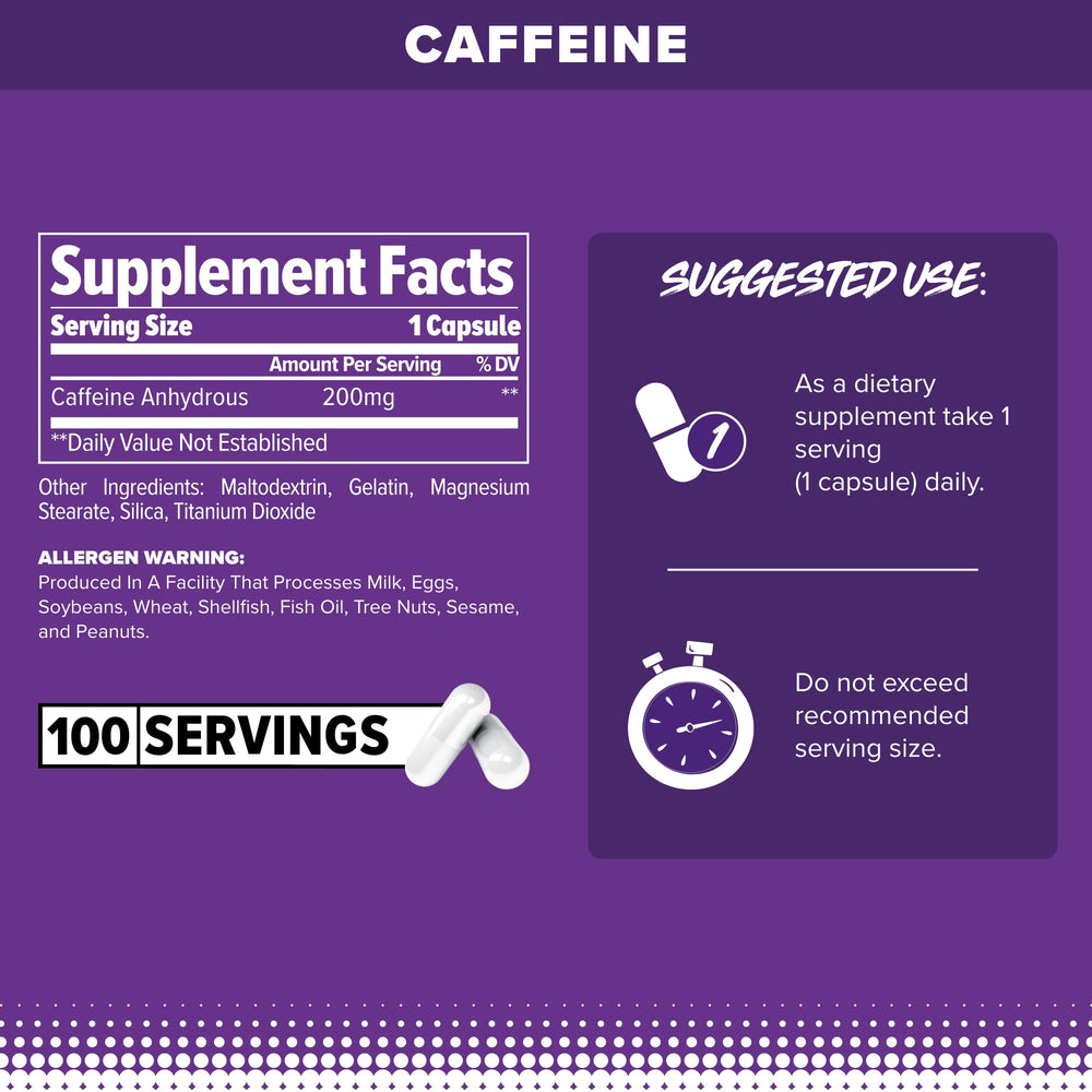 FINAFLEX Pure Caffeine bottle front view for on-the-go focus